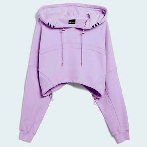 IVY PARK Purple crop hoodie